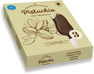 Десерт заморожений «Pistachio» фісташковий в глазурі зі смаком кави