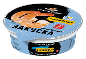 Закуска бутербродна з креветками