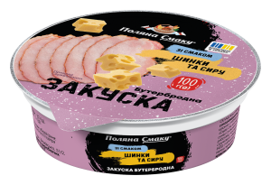 Закуска бутербродна зі смаком шинки та сиру